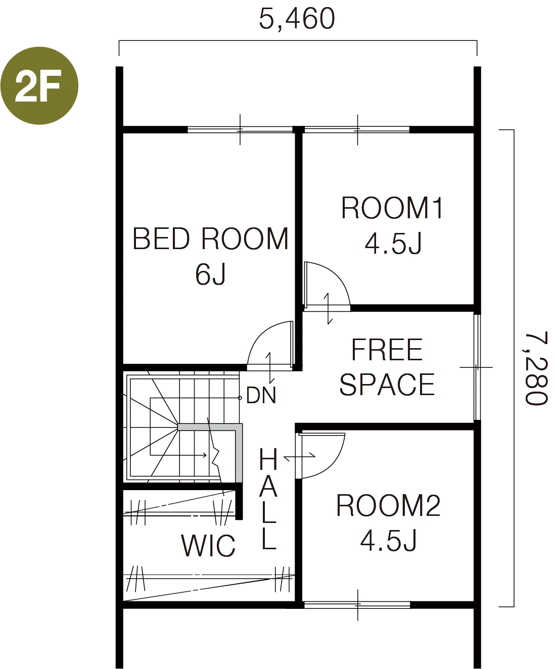 2F間取り