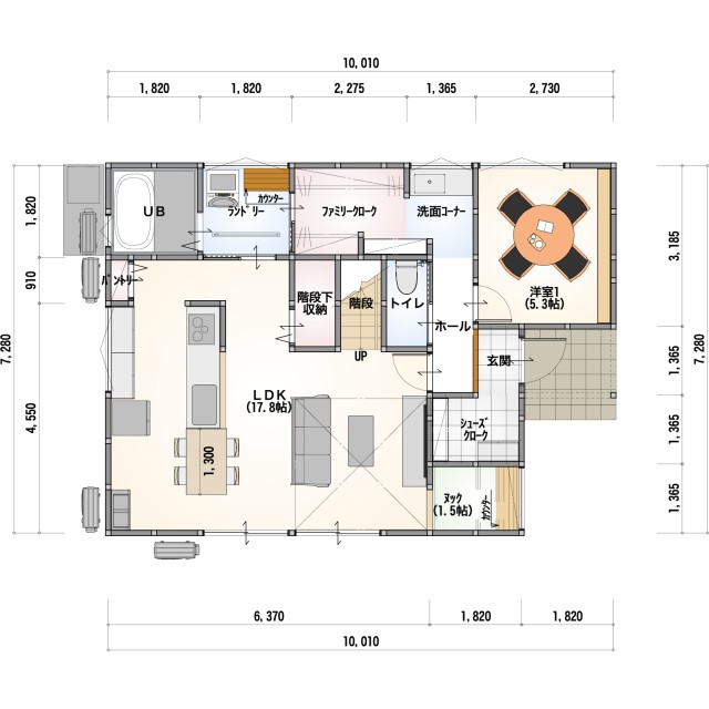 [31～40坪 4LDK]31坪二階建て