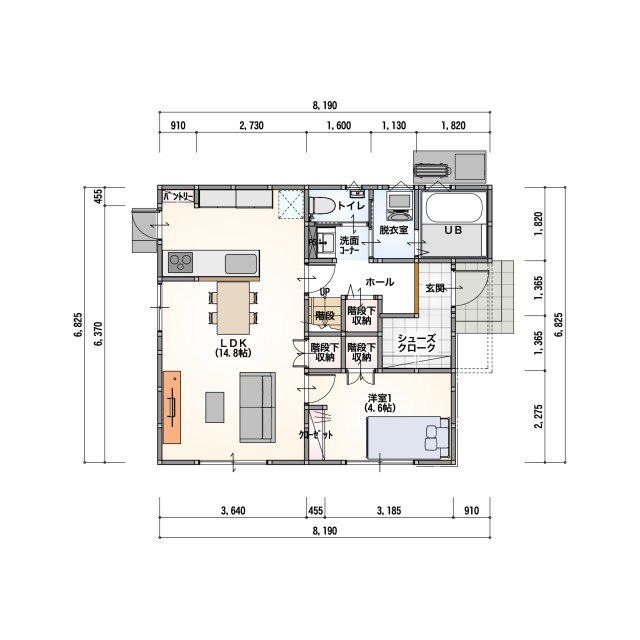 [～30坪 4LDK]29坪　二階建て