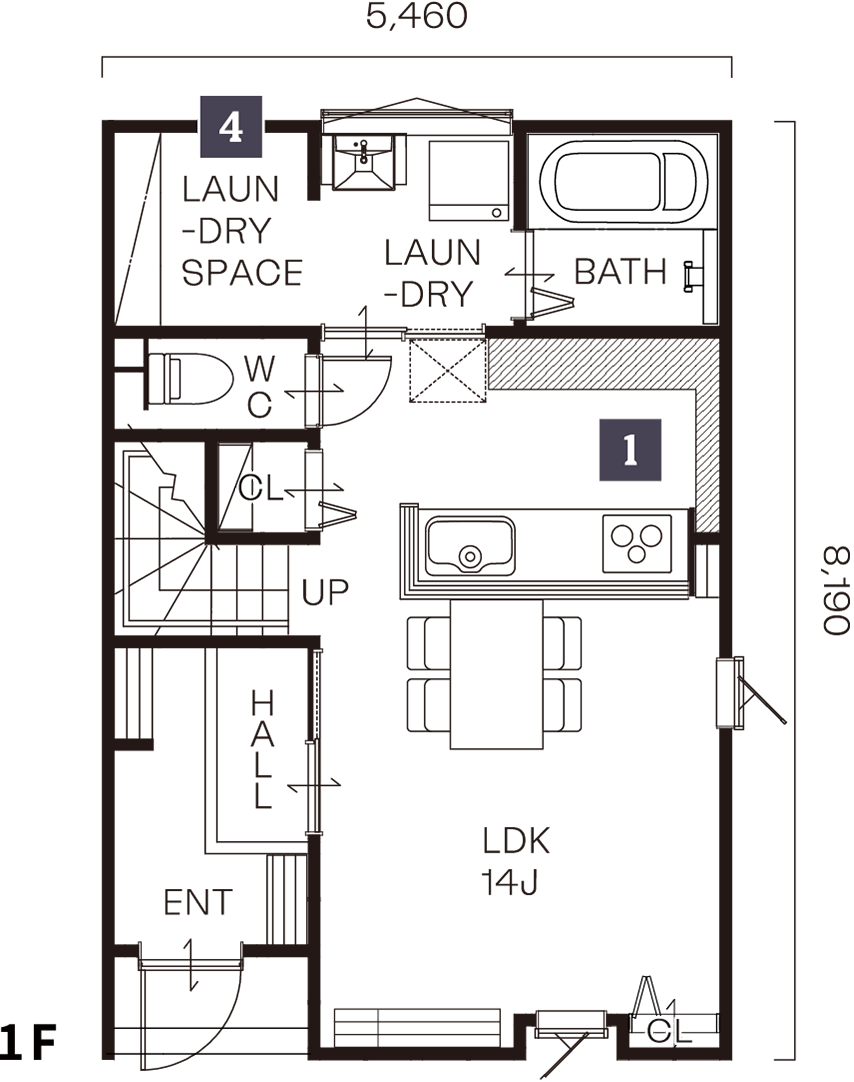 1F