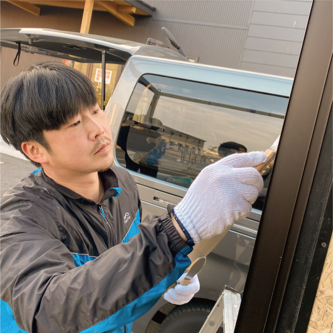 納得してもらえる仕事をすること。《コーキングのプロ!》園部 記大さん
