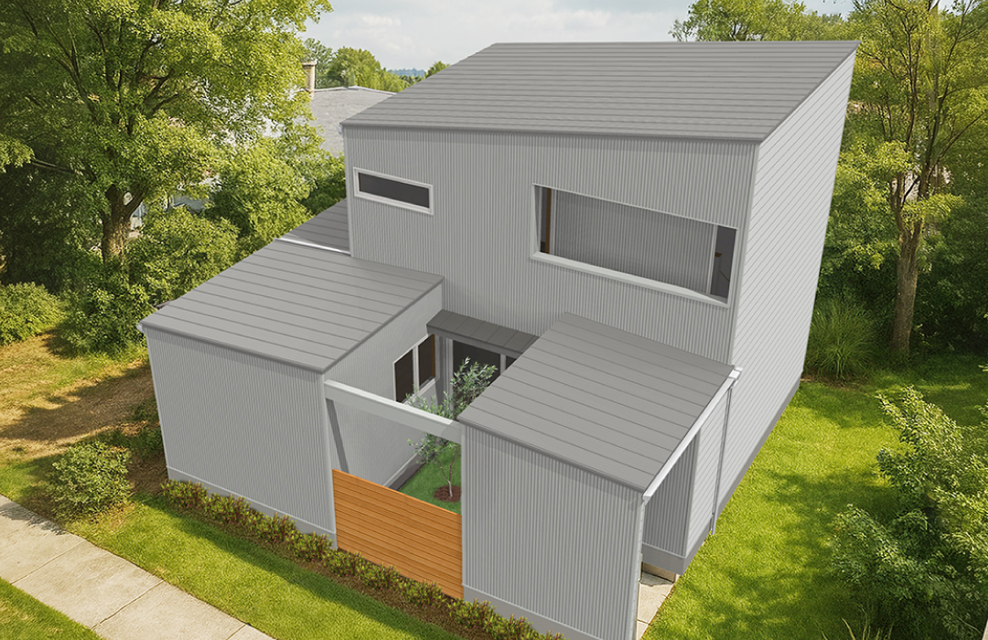 29坪で叶えた！外に閉じて中に開く中庭のある家