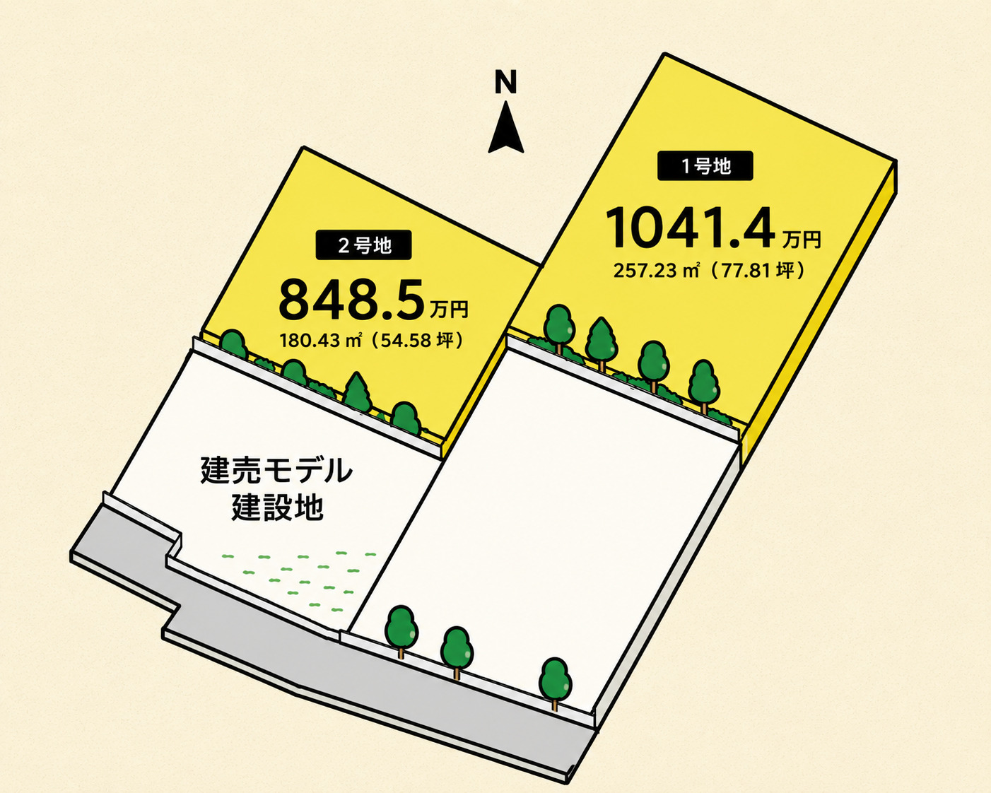 【残り2区画】分譲地 伊勢市小俣町(宮川駅)77.81坪