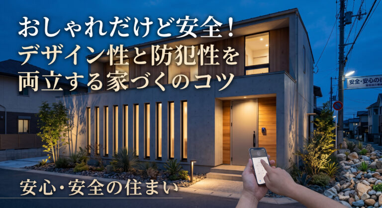 おしゃれだけど安全！デザイン性と防犯性を両立する家づくりのコツ